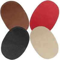 fashion kz 149cm pu leather oval elbow knee patch with tight hole sewing repair clothing or bag accessories kzbt028