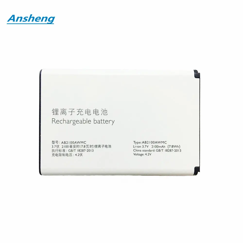 Высококачественный аккумулятор Ansheng 2100 мАч AB2100AWMC для смартфона Philips Xenium X622 W632 W336