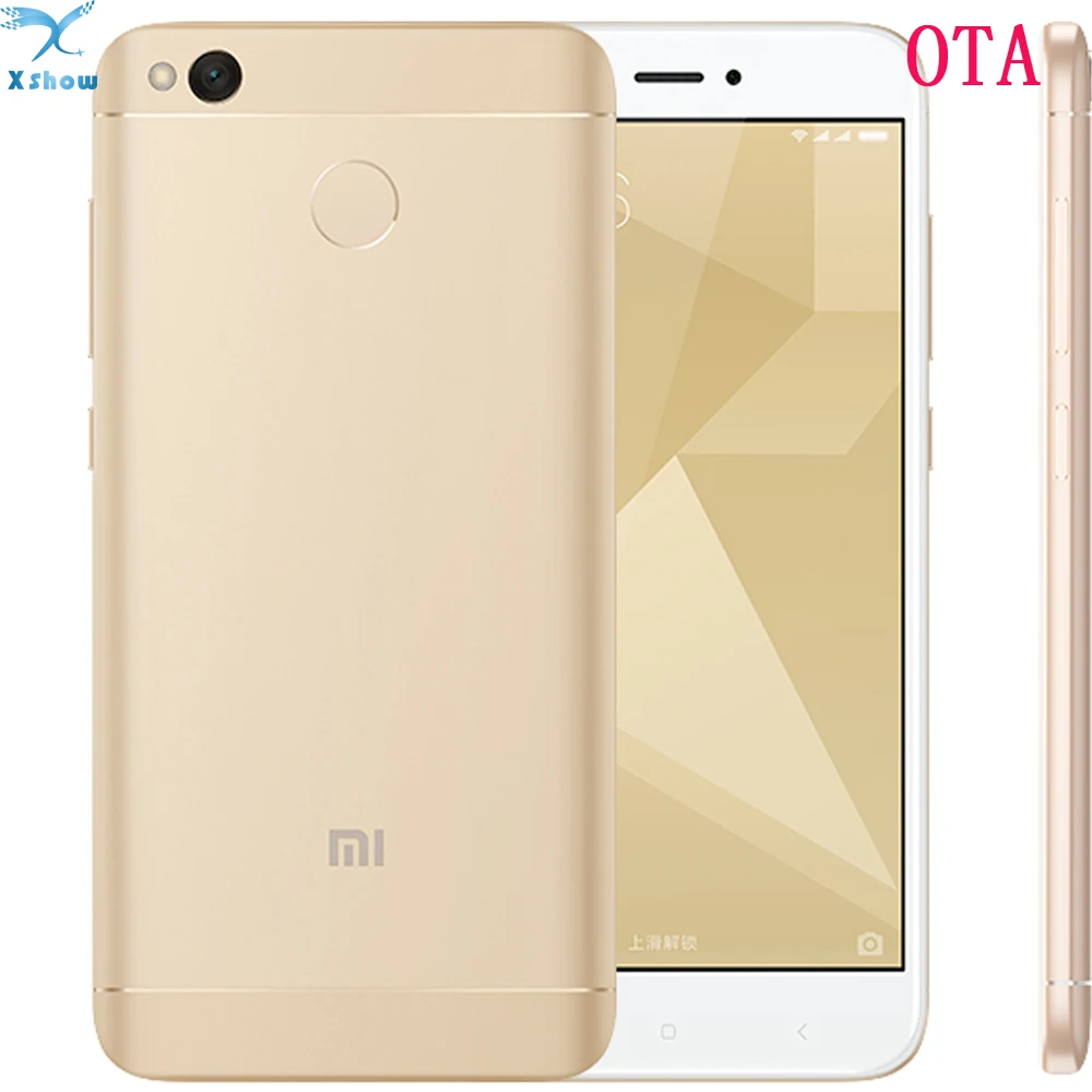 Freeshippingoriginal Xiaomi Redmi 4x 4100 650mahbattery отпечатков пальцев ID Snapdragon 435 Octa Core 5.0 &quot720 P 13MP