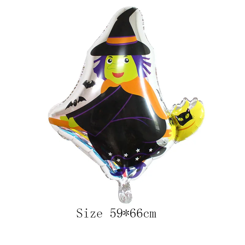 Witch Хэллоуин Тыква призрак воздушные шары Хэллоуин украшения паук фольгированные воздушные шары надувные игрушки летучая мышь Globos вечерние принадлежности на Хэллоуин - Цвет: Witch