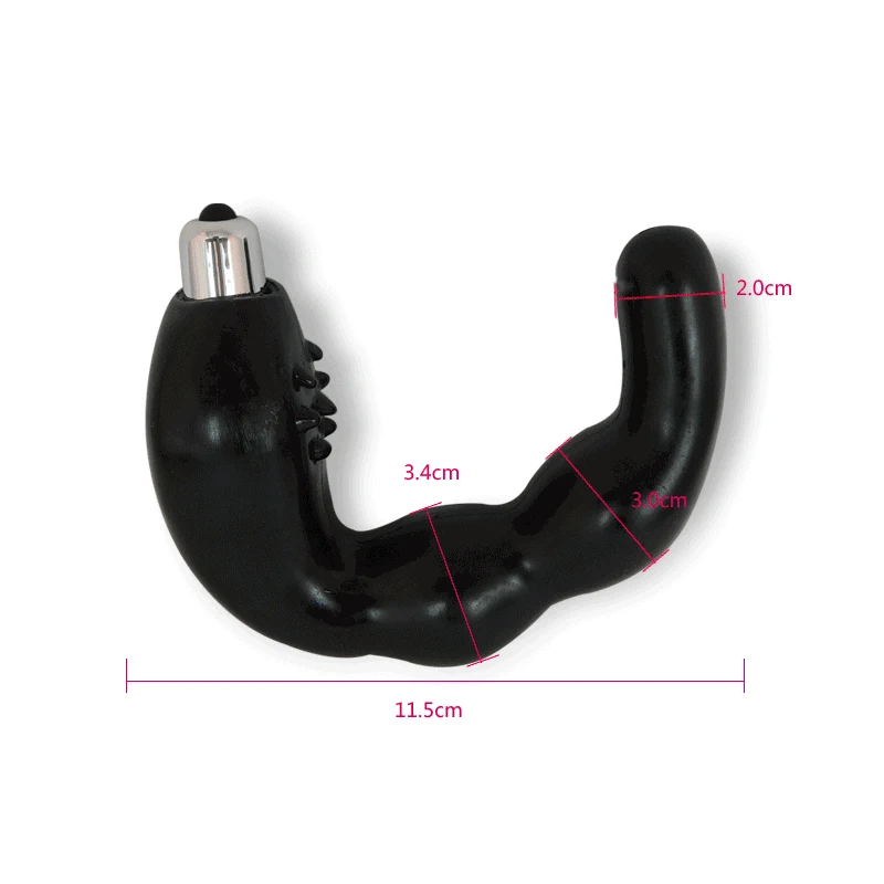 Черный волк Анальный вибратор Стимулятор простаты массаж Вибратор Анальная