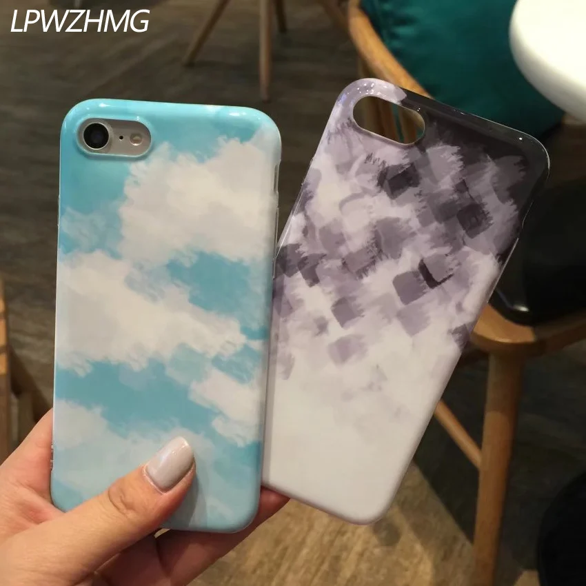 Lpwzhmg силиконовые Чехол для iPhone 7 Plus IMD Роскошный телефон чехол 6 6S 6plus