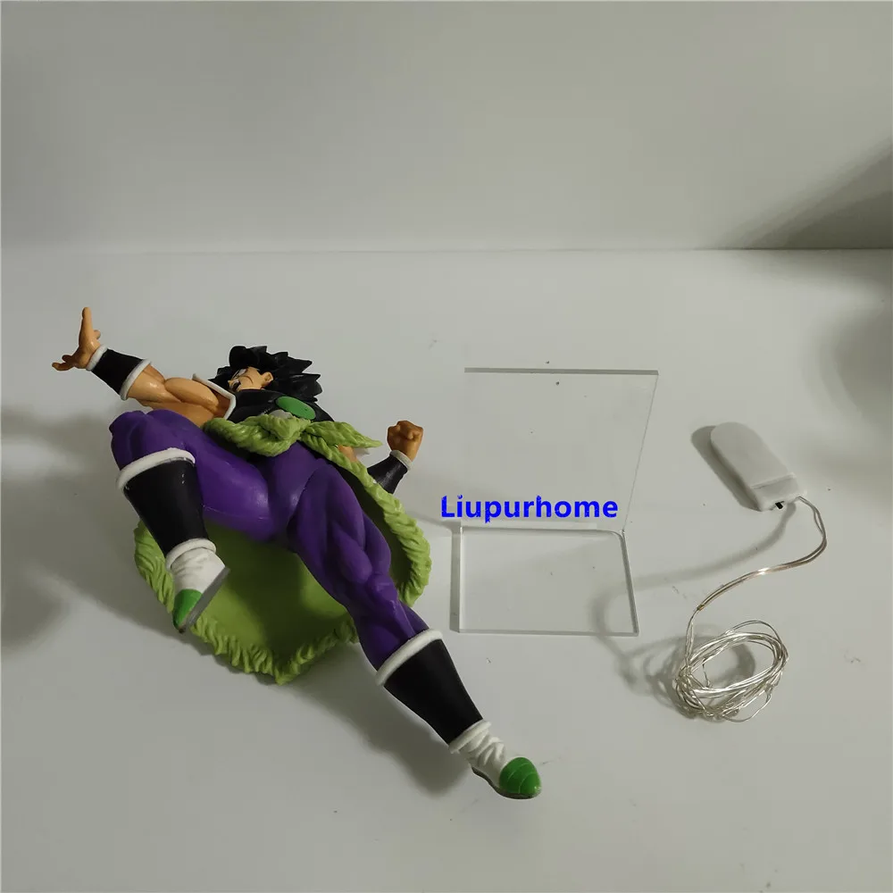 Супер Broly фильм зеленого цвета эффект светодиодный ночной Светильник фигурки Broli