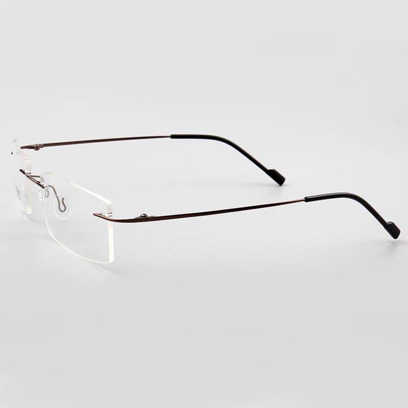 Sunny spot wholesale new frameless memory metal myopia glasses frame anti-blue computer radiation glasses frame