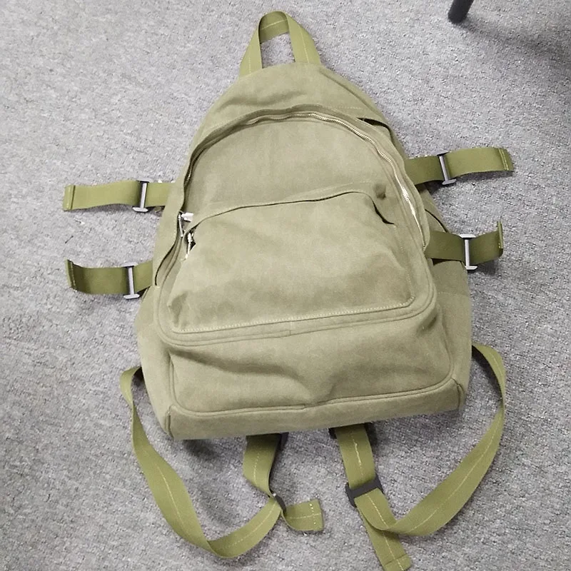 рюкзак женскийНовинка 2021 модная зеленая Холщовая Сумка в японском и