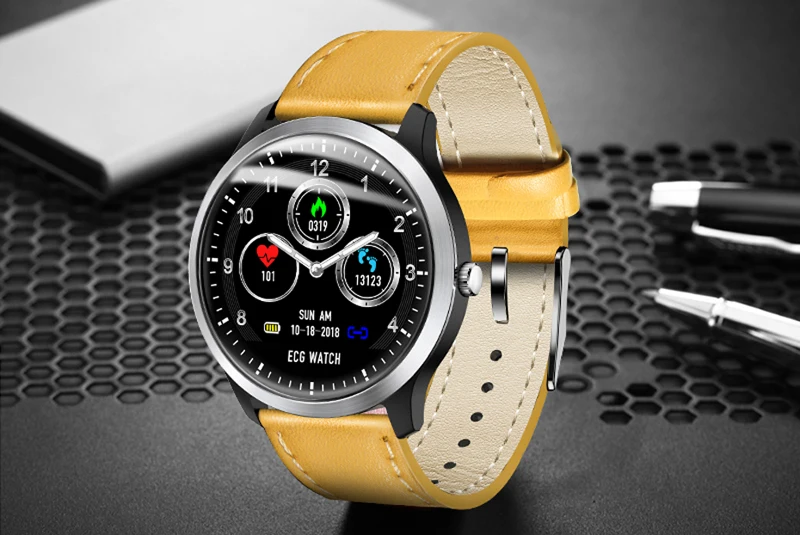 Finow N58 ЭКГ PPG умные часы с электрокардиографом экг дисплей, Холтер ЭКГ монитор сердечного ритма кровяное давление умные часы
