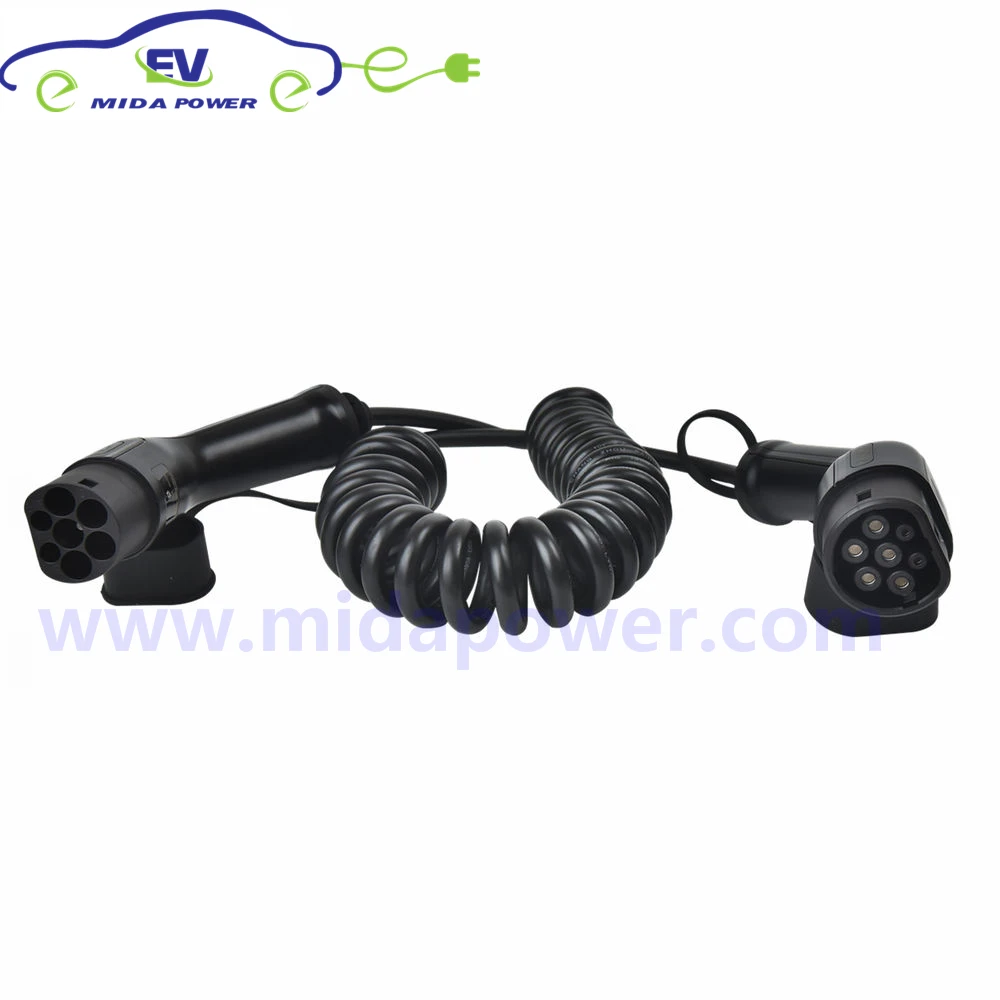 Зарядное устройство DUOSIDA EV Тип 2 5 метров 32 Ампер EVSE IEC 62196-2 Тип 2 Mennekes Тип 2 Тип 2 EV зарядный кабель Автомобильное зарядное устройство