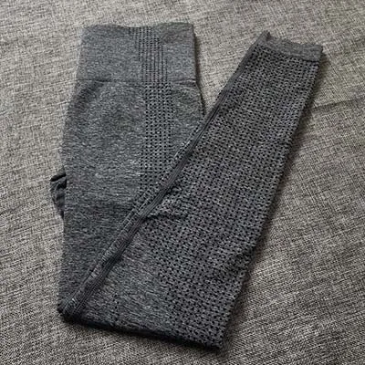 Dark grey Женские естественные леггинсы женские фитнес Леггинсы Бесшовные Спортивные брюки для йоги, леггинсы женские брюки спортивные Леггинсы - Цвет: Dark grey