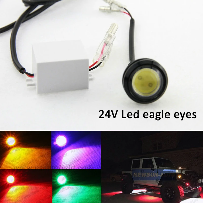 2*1 5 Вт 12 в 24 В светодиодные лампы drl eagle eyes для всех автомобилей грузовиков