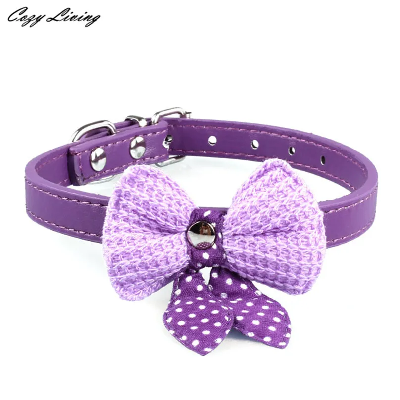 Собачьи Ошейники для маленьких собак 1 5 см * 37 свитер с бантом Регулируемый из