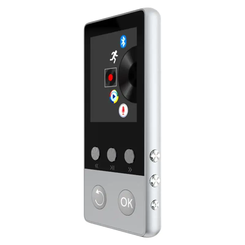 Металлический MP3 плеер Bluetooth Портативный аудио 8 Гб FLAC APE Lossless музыкальный с FM