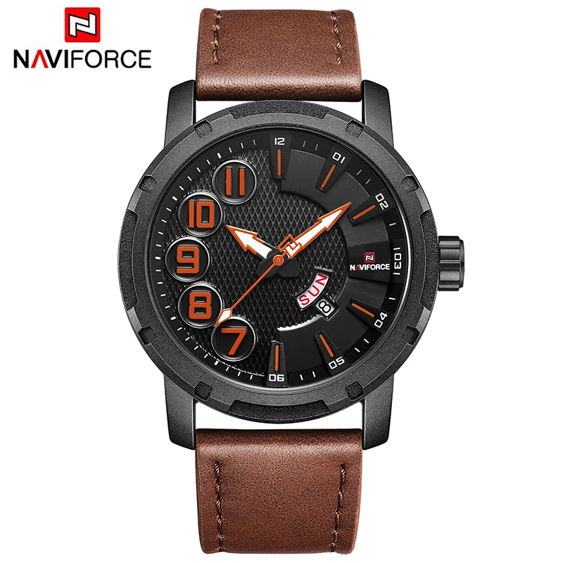 Мужские часы NAVIFORCE Топ люксовый бренд мужские модные спортивные Уникальные