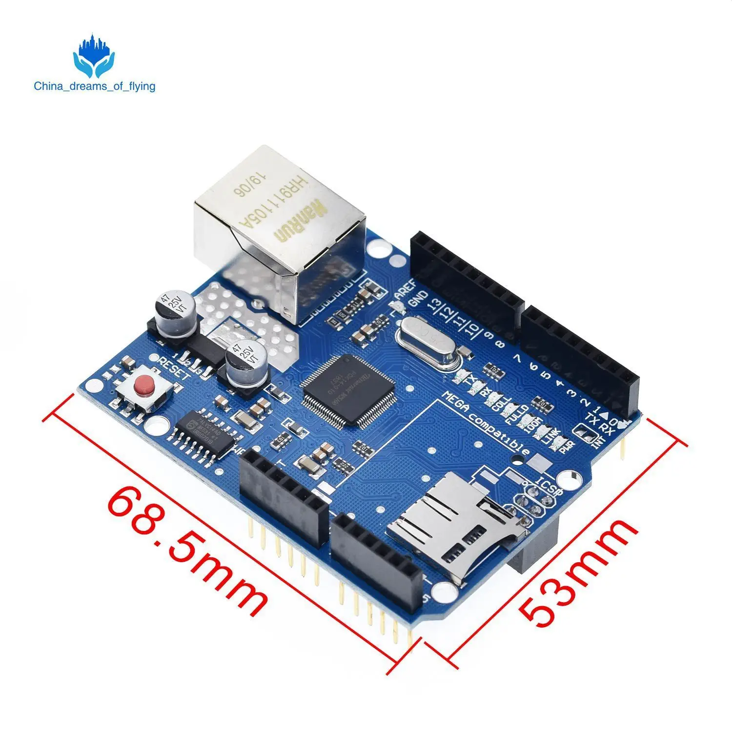 UNO Shield Ethernet Shield W5100 R3 UNO Mega 2560 1280 328 UNR R3 только W5100 макетная плата для Arduino