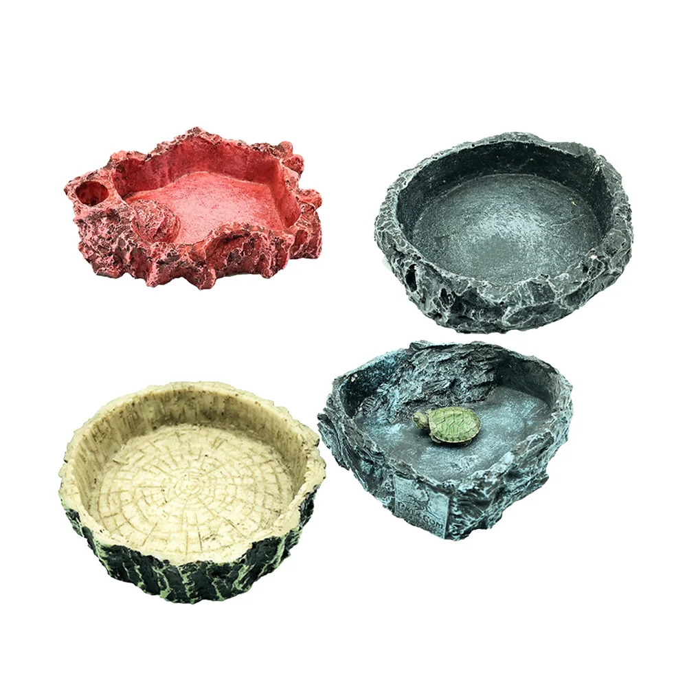 Фидерное бревно пень рептилия блюдо украшение для клетки Ящерица Дракон Игуана