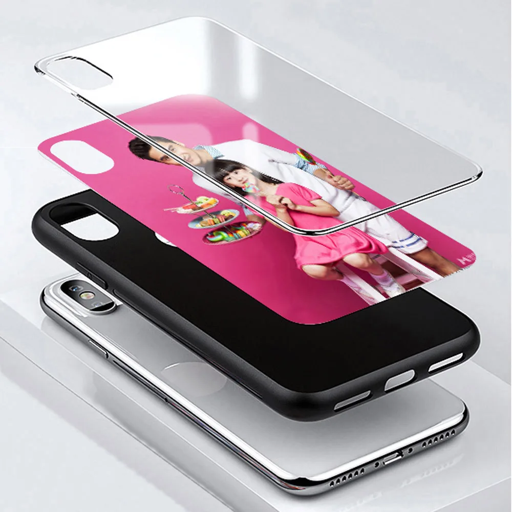 Asuwish Чехлы под заказ милый чехол из закаленного стекла для huawei P10 Plus P 10 10plus P10plus
