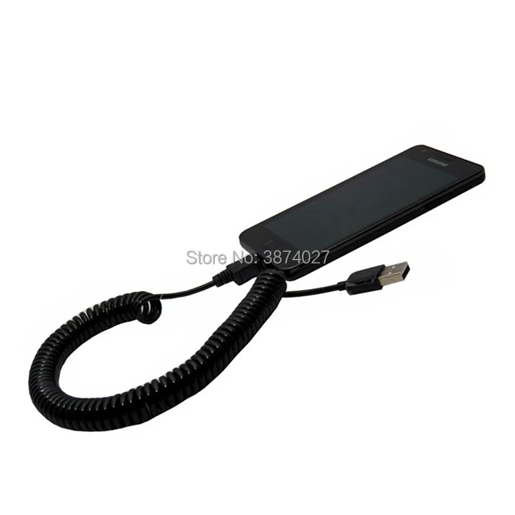 60 см пружинный Спиральный USB 2 0 штекер к Micro 5 Pin кабель для синхронизации данных и