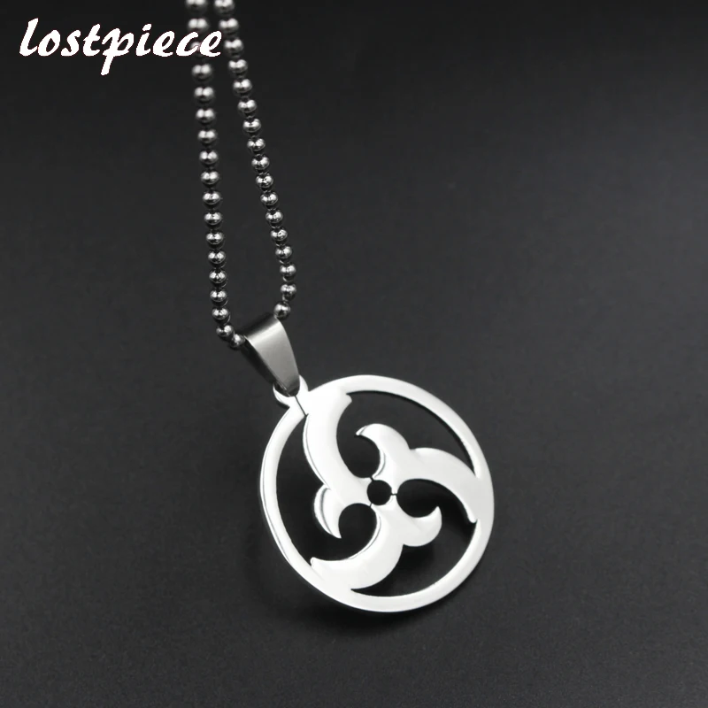 Lostpiece 2018 Серебряный Цвет Нержавеющая сталь аниме амулет кулон Цепочки и ожерелья
