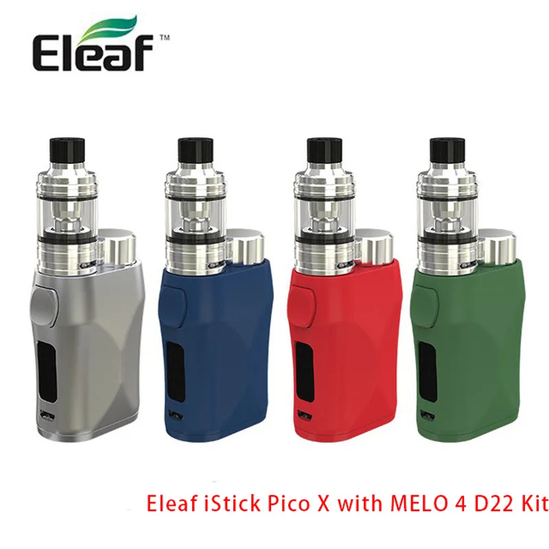 Оригинальный Eleaf iStick Pico х 75 Вт комплект с MELO 4 D22 2 мл Танк в 0.15ohm EC M спиральная
