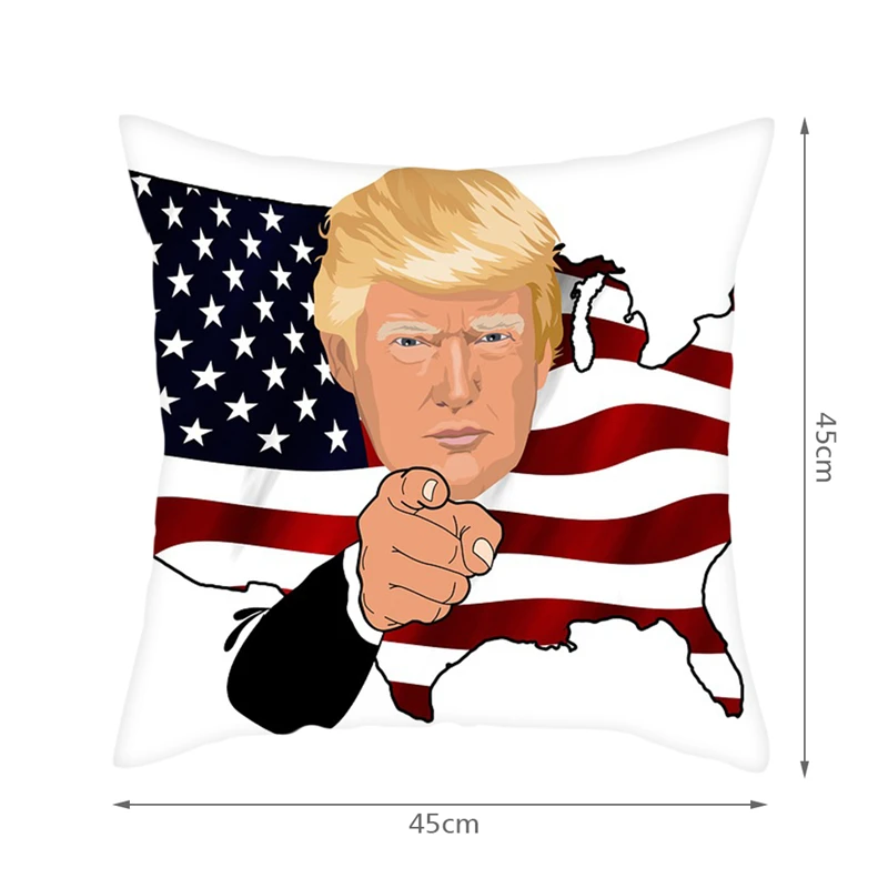 

Fuwatacchi Various Donald Trump Cushion Cover Funny Portrait Pillow Covers for Decorative Home Sofa Chair Pillowcase 2019