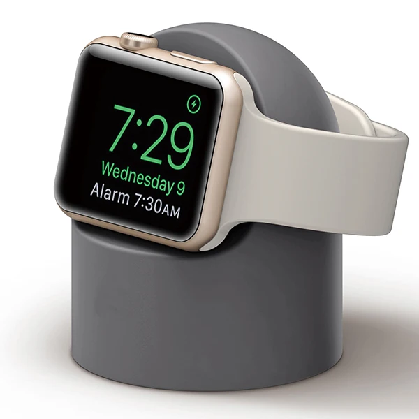 Подставка Mling для apple watch Series 4sereis 2 series 3 series 1 38 мм 42 мм 40 мм 44 мм кабель управления для Iwatch 4 3 2 1 - Цвет: Gray