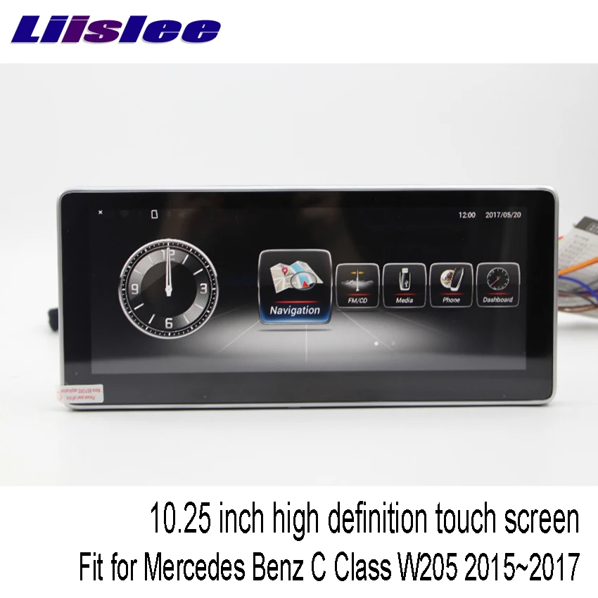 Liislee 10,2" Android для Mercedes Benz C Class W205~ сенсорный экран gps навигация Радио стерео тире мультимедийный плеер