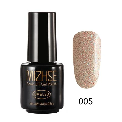 MYZS005 MIZHSE голографический Гель-лак 102 цвет Светодиодный УФ-гель Платиновые блестки художественный Гель-лак для ногтей блестящая Лазерная блестка серебро золото бриллиант - Цвет: MYZS005