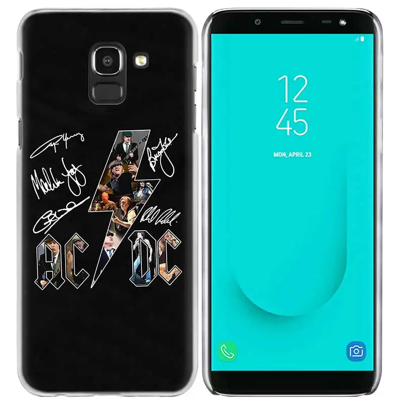 ACDC рок Жесткий ПК чехол КРЫШКА ДЛЯ samsung Galaxy A50 A30 A10 S10 S10e плюс A9 A8 A7 A6 плюс A9 Star Lite M30 M20 M10 Fundas