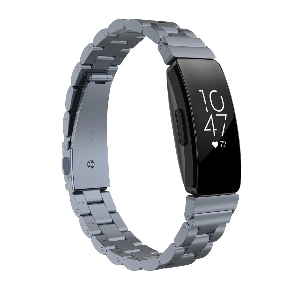 Для Fitbit Inspire / HR/ace2 сменный металлический браслет из нержавеющей стали на запястье