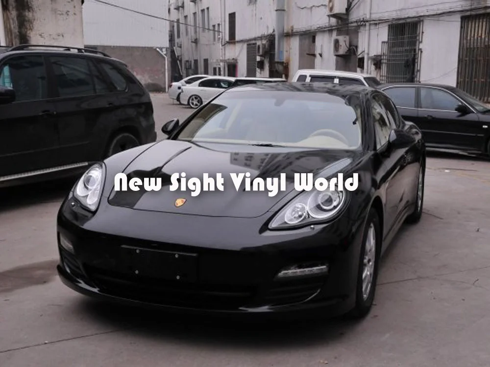 Высококачественная трехслойная блестящая черная пленка для автомобиля|car