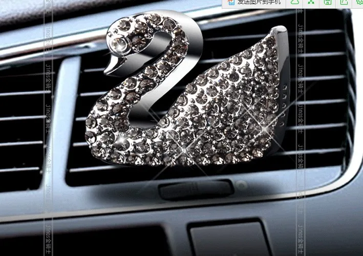 2 шт. новый автомобильный Алмазный Лебедь дизайн освежитель воздуха держатель