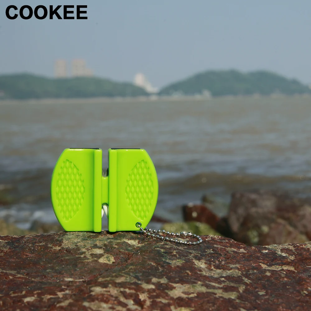 Новый комплект из двух этапов Портативный открытый Ножи точилка легкий бытовой