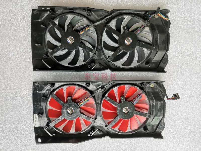 Для XFX RX470D 470 480 570 видеокарта охлаждающая оболочка и вентилятор фонсон