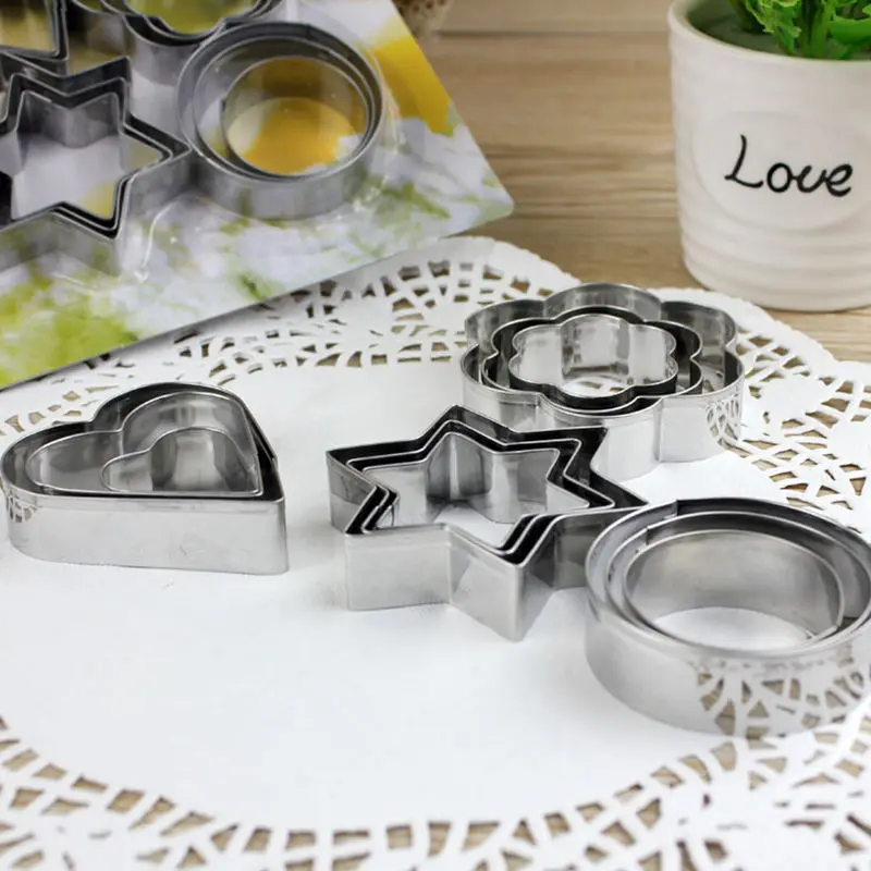 1 Набор/12 шт средство для выпечки торта Форма помадки из нержавеющей стали форма