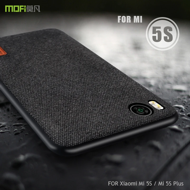 Чехол для xiaomi mi 5S plus, чехол MOFI для xiaomi mi 5S, задний тканевый чехол для mi 5S plus, силиконовый чехол для mi 5S, матовый чехол