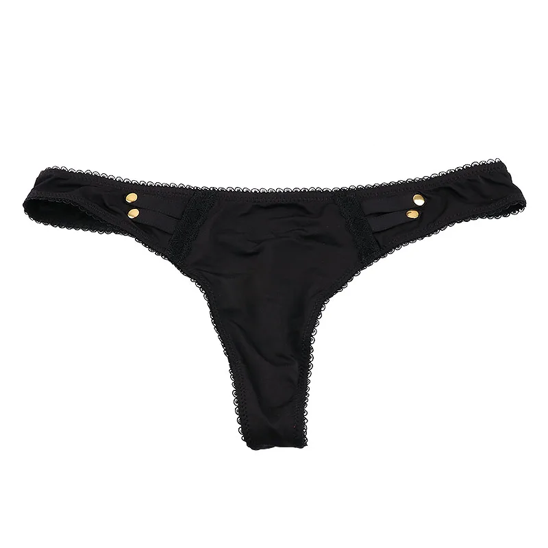1PCS High Quality New Multicolor Sexy Women Button Thongs Girls Low Rise Lace G-String Underwear For Ladies T-Back Hot Sale XS-L |