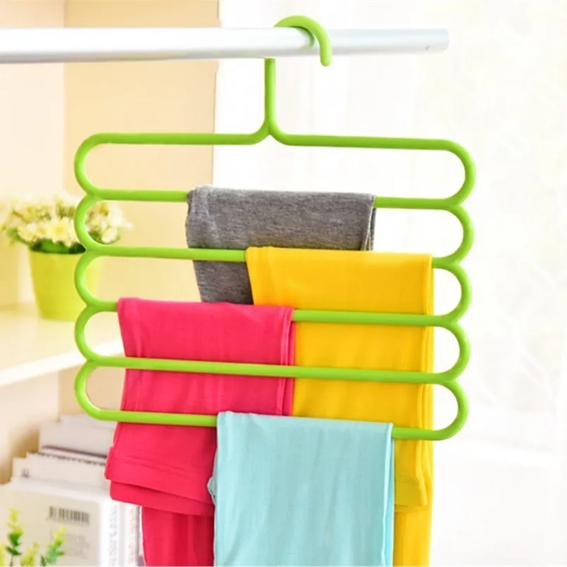 New Storage Holders Racks Non-slip Multi-layer Pants Rack Multi-function Wardrobe 5 Layer Hanging Silk Scarf Tie Organizer | Дом и сад