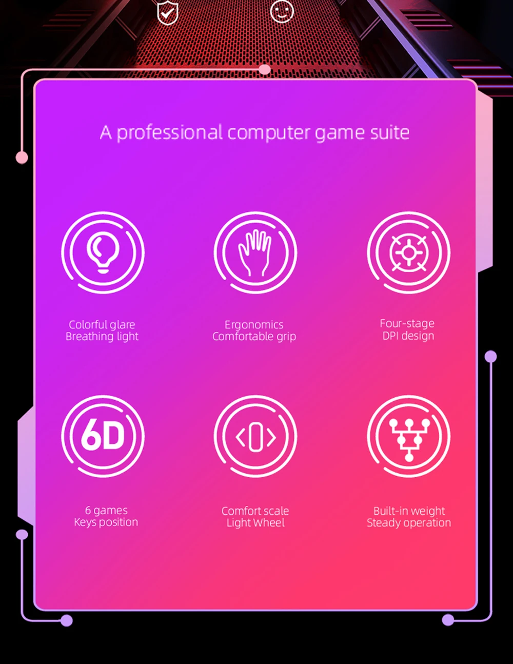 Проводная игровая мышь FORKA Silence Click, 6 кнопок, USB, бесшумный светодиодный оптический кабель, эргономичная компьютерная мышь, Мыши для ПК, ноутбука, геймера