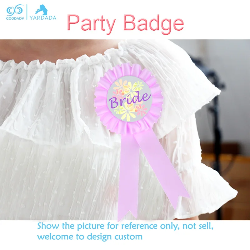 Custom design Night Bachelorette Party Wedding Decoration Bride To Be Hen Badge Boy Girls Birthday any text you want | Дом и сад