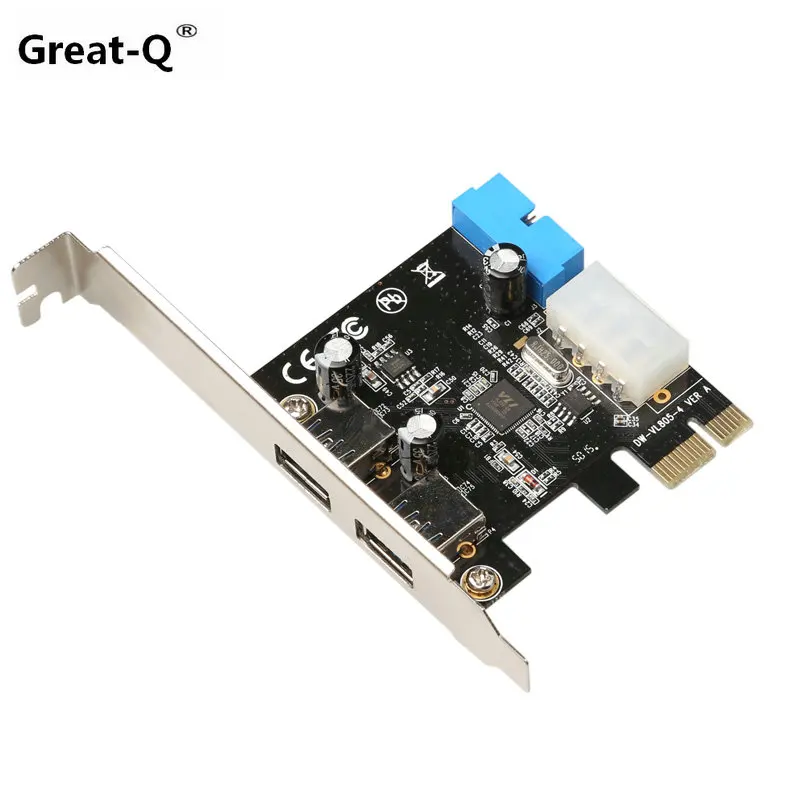 4 порта USB3.0 к PCI-E PCI Express контроллер Райзер адаптер карты PCIE для настольного ПК |