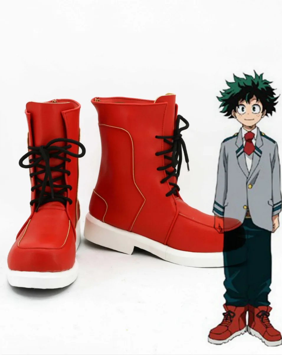 Мой герой Академии Boku Косплэй Izuku Midoriya ботинки Хэллоуин | Тематическая одежда и