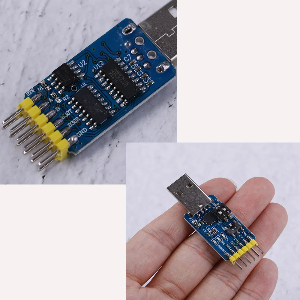 Преобразователь 6 в 1 модуль USB TTL RS232 RS485 CP2102 взаимный преобразователь