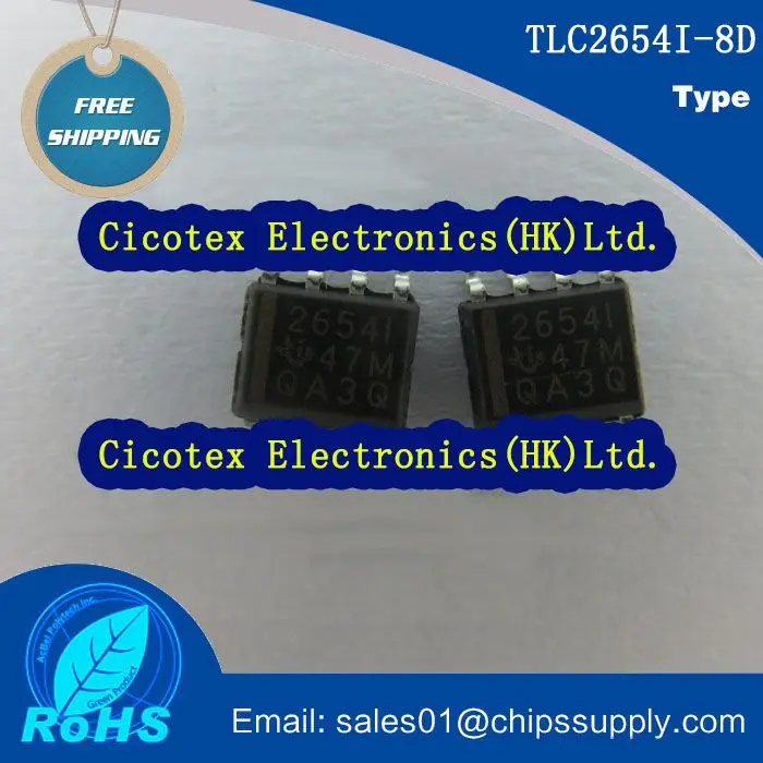 

3 шт./лот TLC2654I-8D SOP8 TLC2654I-8DR IC OPAMP GP 1,9 МГц 8SOIC