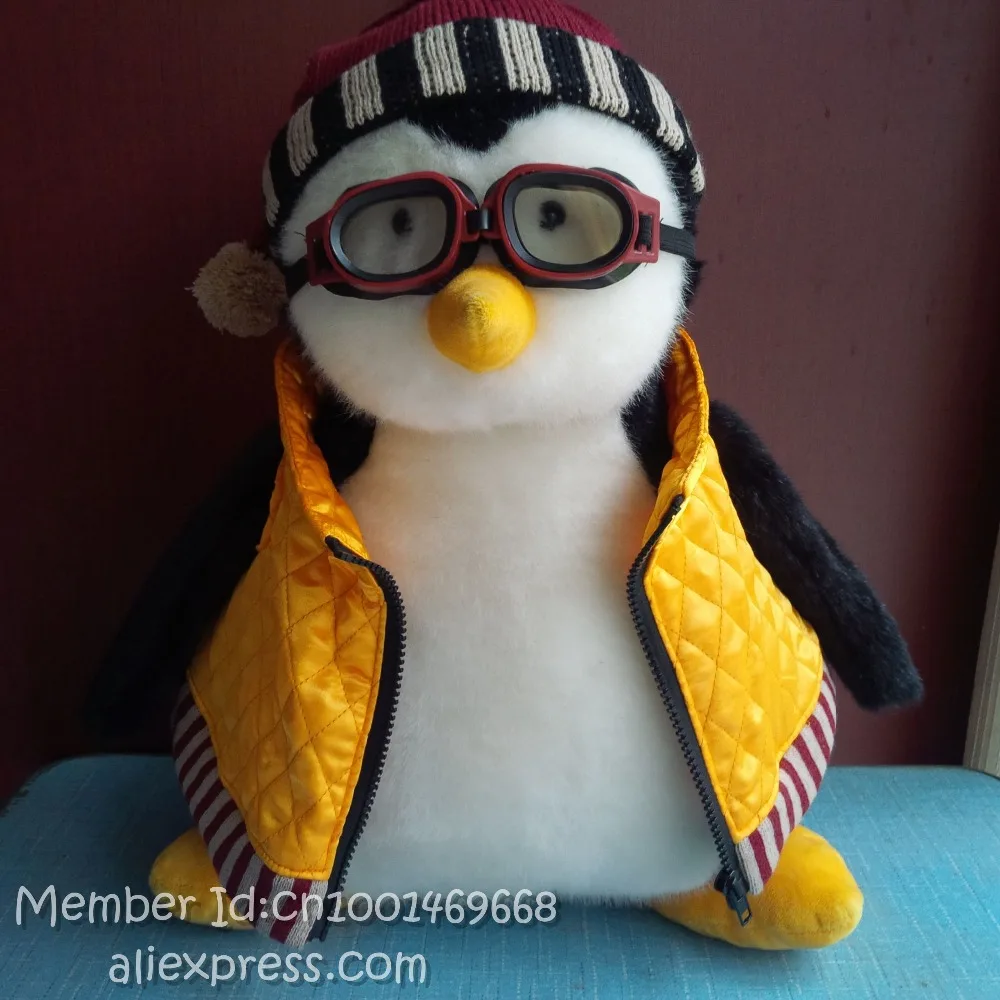 Hugsy Редкий 18 &quotДжо Huggsy с золотой жилет ~ очки Дебби Mumm друг пингвин|Мягкие игрушки