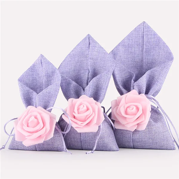 purple 3 шт., Пользовательский логотип Сумочка с рисунком сумки из парусины мешок шнурок мешочек для ювелирных изделий конфеты упаковка свадебный подарок сумка - Цвет: purple