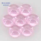 Розовый кубический цирконий кабошон Круглой Формы Огранки с плоской обратной стороной, свободный CZ камень искусственные камни для ювелирных изделий 4 мм 6 мм, бесплатная доставка
