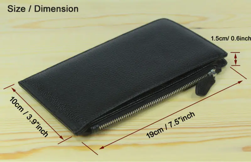 Многофункциональный модный мужской кошелек из 100% воловьей кожи длинный клатч