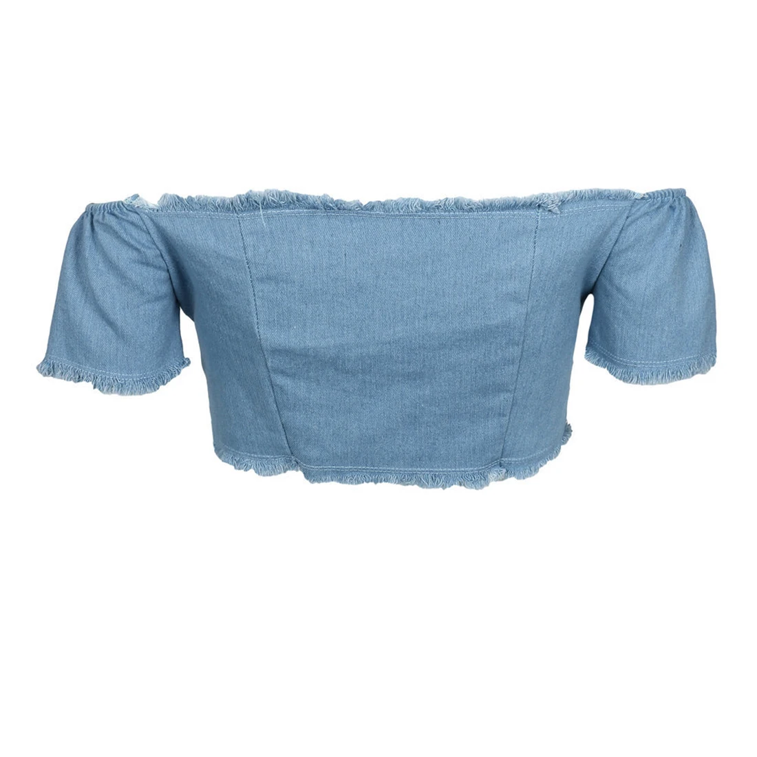 Лидер продаж сексуальные топы футболка на шнуровке джинсовые синие футболки с