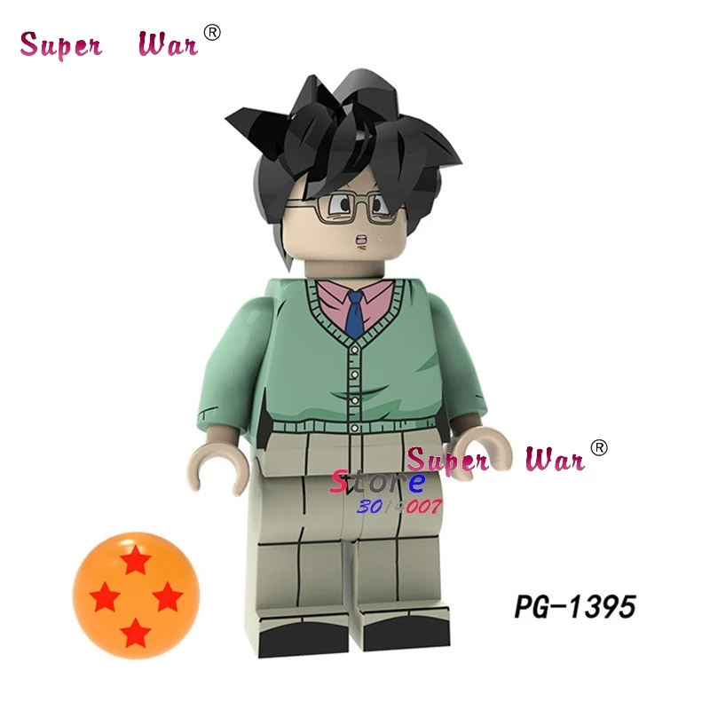 PG1395 Один строительный конструктор Dragon Ball Z Black goku Naba Sun Wukong Badak Dales обучающие мультфильмы серии игрушки для детей - Цвет: PG1395