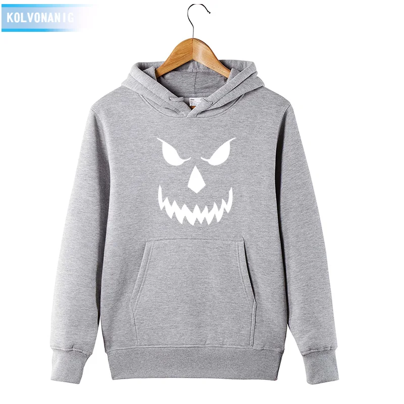 

KOLVONANIG 2018 Hoody Men's Winter Sweatshirt Nightmare Before Christmas Pumpkin Printed Male Hoodies Tracksuit For Men Pullover