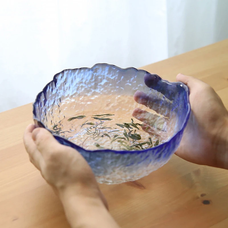 Glass Ware glass salad large bowl of fruit tea. |